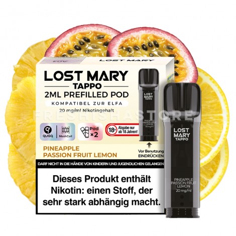 Lost Mary - Prefilled Pod - Tappo - Pineapple Passion Fruit Lemon - 20mg