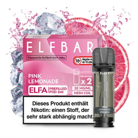 Elfbar - ELFA - Prefilled Pod - Pink Lemonade - 2ml - 2er Pack