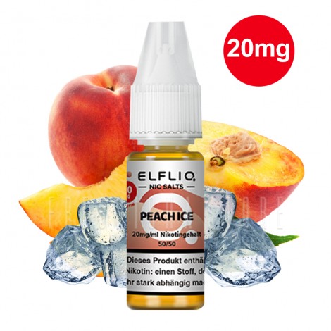 Elfbar - ElfLiq - Peach Ice - 10ml - 20mg