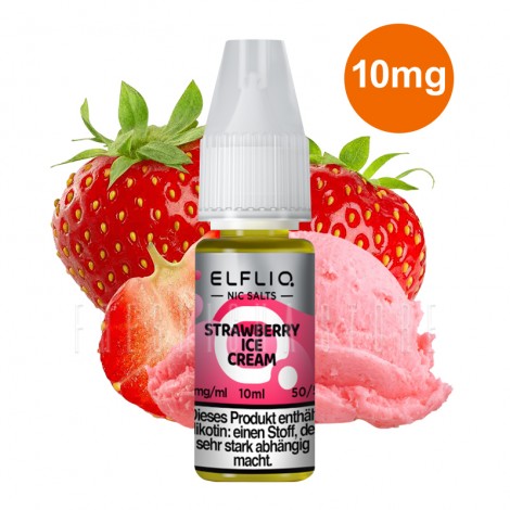 Elfbar - ElfLiq - Strawberry Ice Cream - 10ml - 10mg