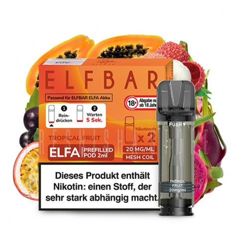 Elfbar - ELFA - Prefilled Pod - Tropical Fruit - 2ml - 2er Pack