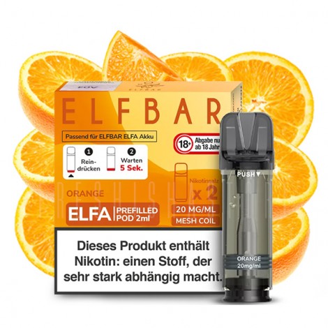 Elfbar - ELFA - Prefilled Pod - Orange - 2ml - 2er Pack