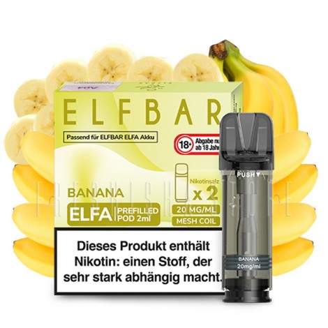 Elfbar - ELFA - Prefilled Pod - Banana - 2ml - 2er Pack