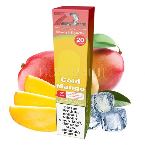 7Days - Einweg E-Zigarette - Cold Mango - 20mg