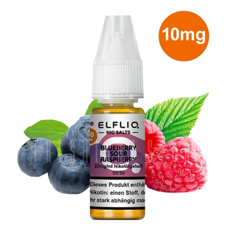 Elfbar - ElfLiq - Blueberry Sour Raspberry - 10ml - 10mg