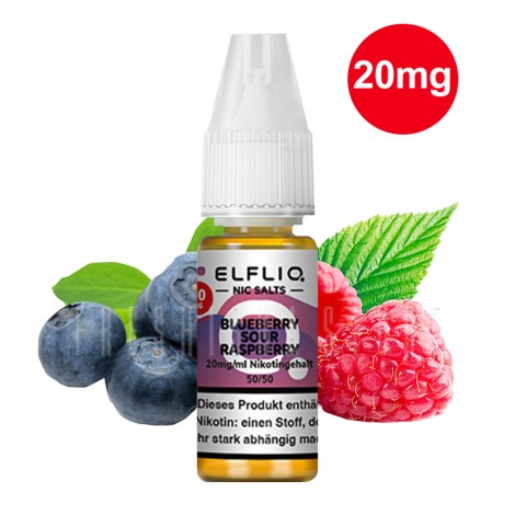 Elfbar - ElfLiq - Blueberry Sour Raspberry - 10ml - 20mg