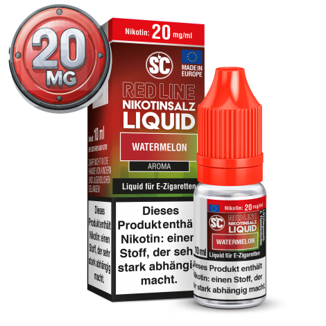 SC - Red Line - Watermelon - Nikotinsalz Liquid - 10ml - 20mg