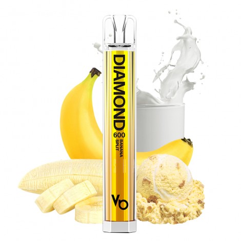 Vapes Bars - Diamond 600 - Einweg E-Ziagrette - Banana Split - 20mg - CP