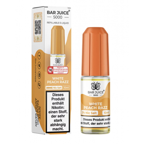 Bar Juice 5000 - White Peach Razz - 10ml - 20mg