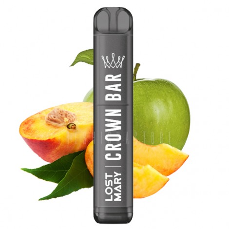 CROWN BAR by Al Fakher x Lost Mary - Einweg E-Zigarette - Peach Green Apple - 20mg - CP