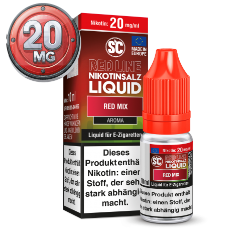 SC - Red Line - Red Mix - Nikotinsalz Liquid - 10ml - 20mg