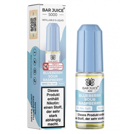 Bar Juice 5000 - Blueberry Sour Raspberry - 10ml - 10mg