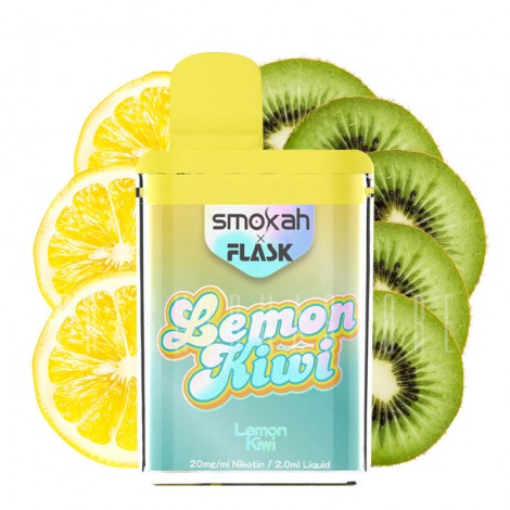 Smokah x Flask - Einweg E-Zigarette - Lemon Kiwi - 20mg