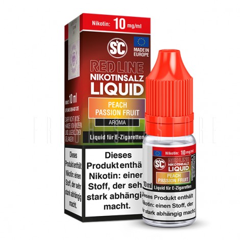 SC - Red Line - Peach Passion Fruit - Nikotinsalz Liquid - 10ml - 10mg