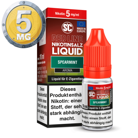 SC - Red Line - Spearmint - Nikotinsalz Liquid - 10ml - 5mg