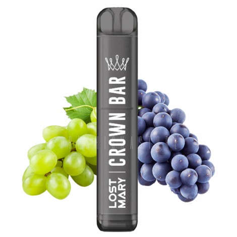 CROWN BAR by Al Fakher x Lost Mary - Einweg E-Zigarette - Grape - 20mg - CP