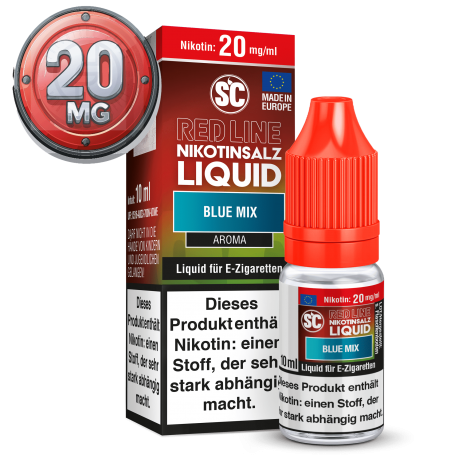 SC - Red Line - Blue Mix - Nikotinsalz Liquid - 10ml - 20mg