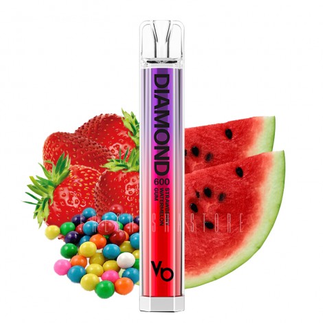 Vapes Bars - Diamond 600 - Einweg E-Ziagrette - Strawberry Watermelon Gum - 20mg - CP