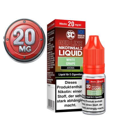 SC - Red Line - White Grape - Nikotinsalz Liquid - 10ml - 20mg