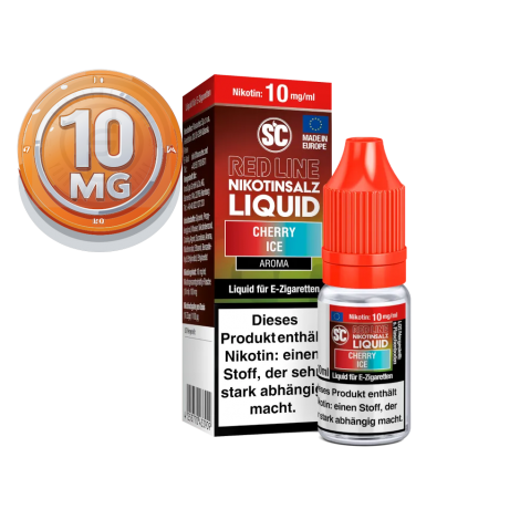 SC - Red Line - Cherry Ice - Nikotinsalz Liquid - 10ml - 10mg