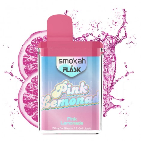 Smokah x Flask - Einweg E-Zigarette - Pink Lemonade - 20mg