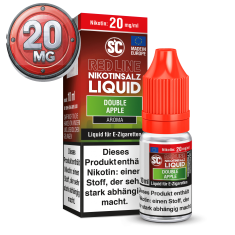 SC - Red Line - Double Apple - Nikotinsalz Liquid - 10ml - 20mg