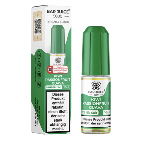 Bar Juice 5000 - Kiwi Passionfruit Guava - 10ml - 20mg