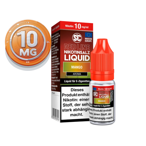 SC - Red Line - Mango - Nikotinsalz Liquid - 10ml - 10mg