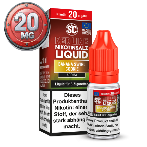 SC - Red Line - Banana Swirl Cookie - Nikotinsalz Liquid - 10ml - 20mg