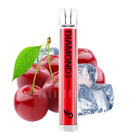 Vapes Bars - Diamond 600 - Einweg E-Zigarette - Red Ruby - 20mg - CP