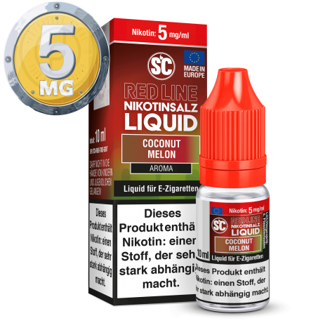 SC - Red Line - Coconut Melon - Nikotinsalz Liquid - 10ml - 5mg