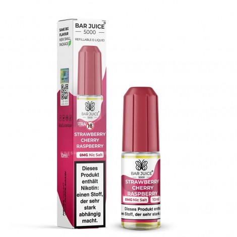 Bar Juice 5000 - Strawberry Cherry Raspberry - 10ml - 0mg