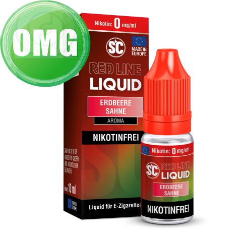 SC - Red Line - Erdbeere Sahne - Nikotinsalz Liquid - 10ml - 0mg