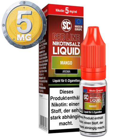 SC - Red Line - Mango - Nikotinsalz Liquid - 10ml - 5mg