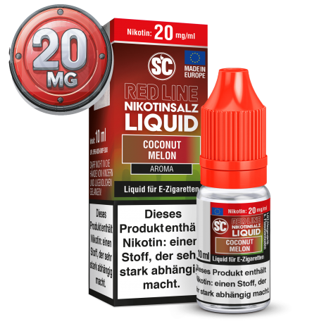 SC - Red Line - Coconut Melon - Nikotinsalz Liquid - 10ml - 20mg