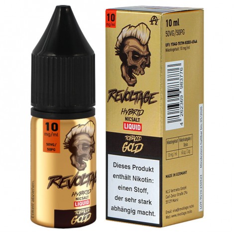 Revoltage - Tobacco Gold - Nikotinsalz Liquid - 10ml - 10mg