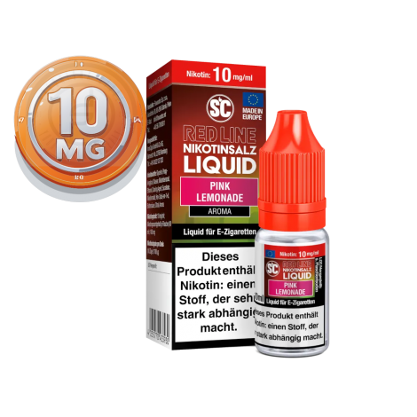 SC - Red Line - Pink Lemonade - Nikotinsalz Liquid - 10ml - 10mg