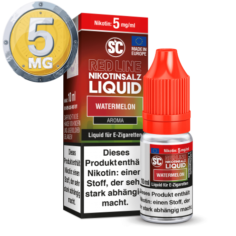 SC - Red Line - Watermelon - Nikotinsalz Liquid - 10ml - 5mg