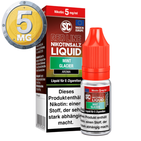 SC - Red Line - Mint Glacier - Nikotinsalz Liquid - 10ml - 5mg