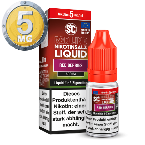 SC - Red Line - Red Berries - Nikotinsalz Liquid - 10ml - 5mg