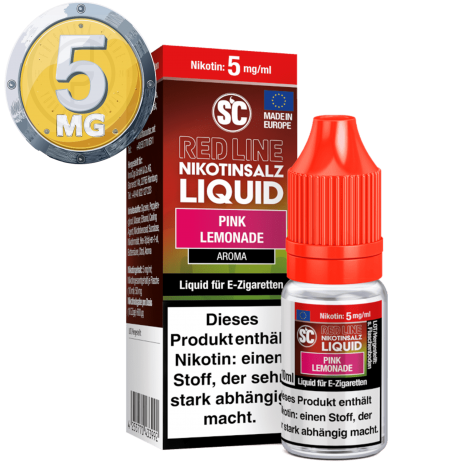 SC - Red Line - Pink Lemonade - Nikotinsalz Liquid - 10ml - 5mg