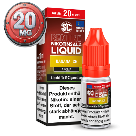 SC - Red Line - Banana Ice - Nikotinsalz Liquid - 10ml - 20mg