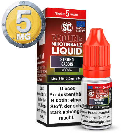 SC - Red Line - Strong Cassis - Nikotinsalz Liquid - 10ml - 5mg