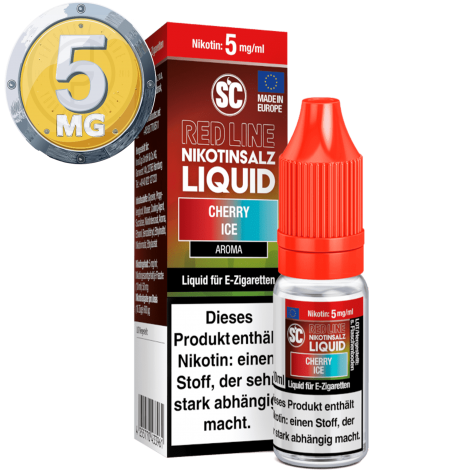 SC - Red Line - Cherry Ice - Nikotinsalz Liquid - 10ml - 5mg